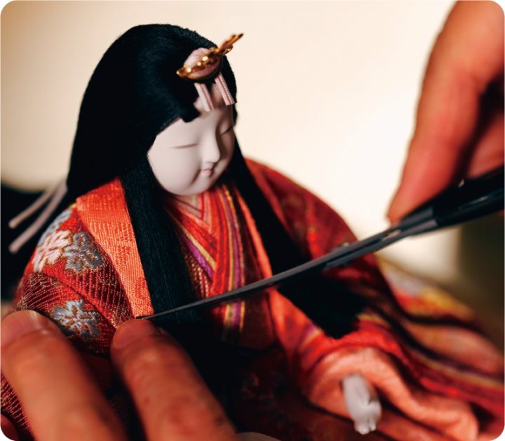 江戸木目込人形の画像