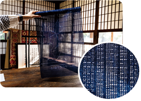 もじり織の画像