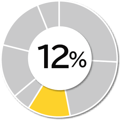 全体の12パーセント