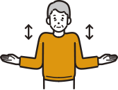 肩の上下運動の画像