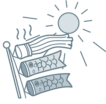 5月の暑い日のイメージ画像