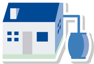 雨水タンクのイラスト