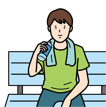 安静にする人のイメージ