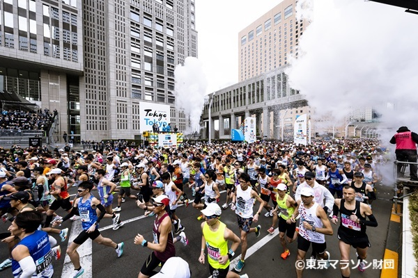 過去の東京マラソンの様子