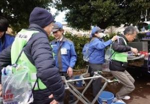 給水体験の様子