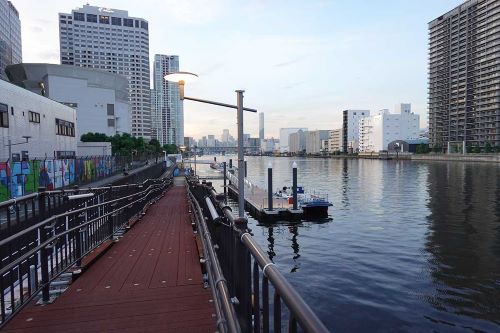 天王洲の舟乗り場