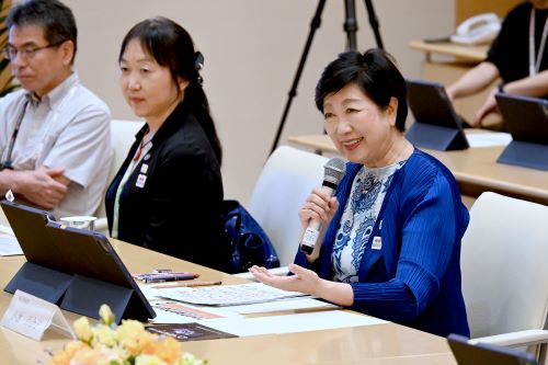 知事が政策を聞いてコメント