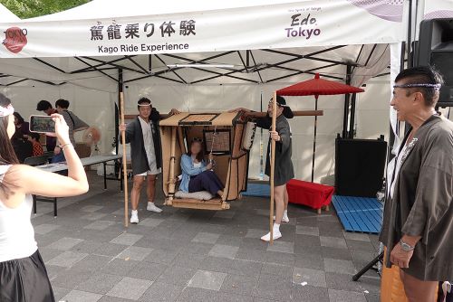 駕籠乗り体験