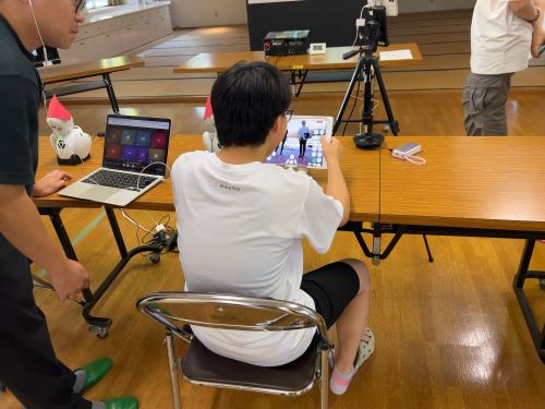 七生福祉園から遠隔操作