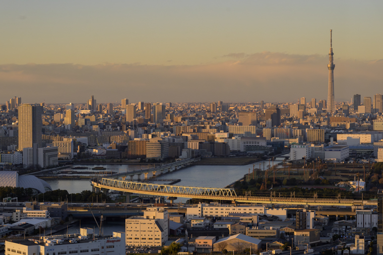 Tatsumi area and TOKYO SKYTREE