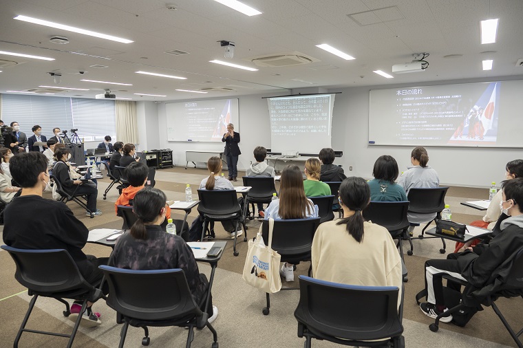 Photo: A scene from the orientation