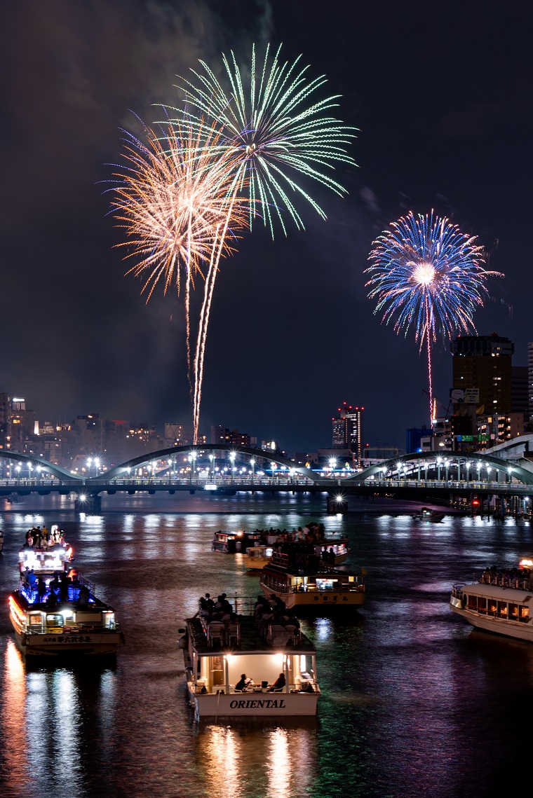 Fireworks at the Sumida River