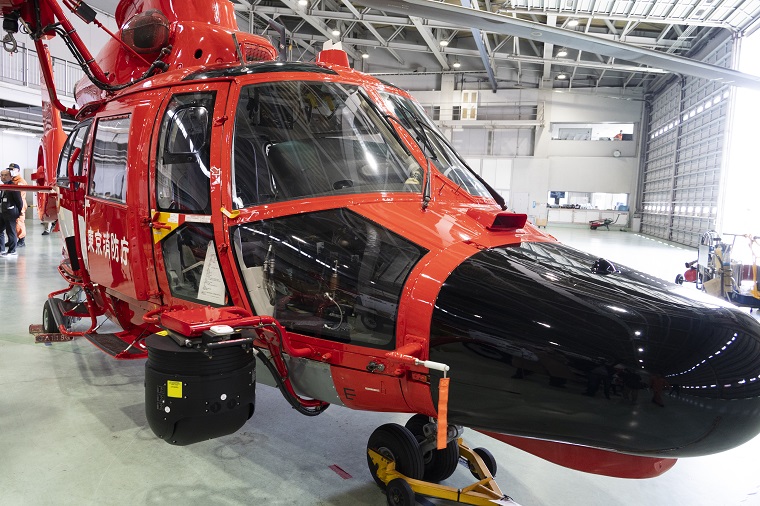 Photo: A disaster prevention helicopter