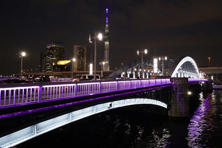 Photo：Lit-up Komagata Bridge
