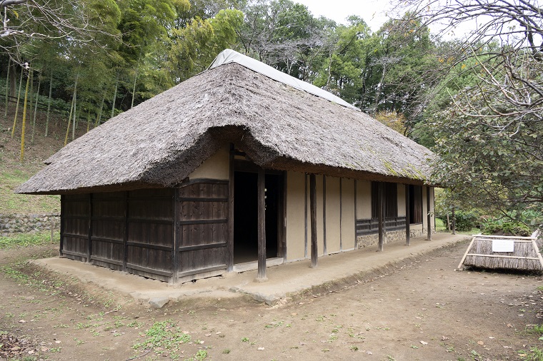 薬師池公園にある旧永井家の写真