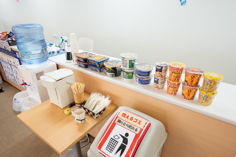 軽食スペースの写真